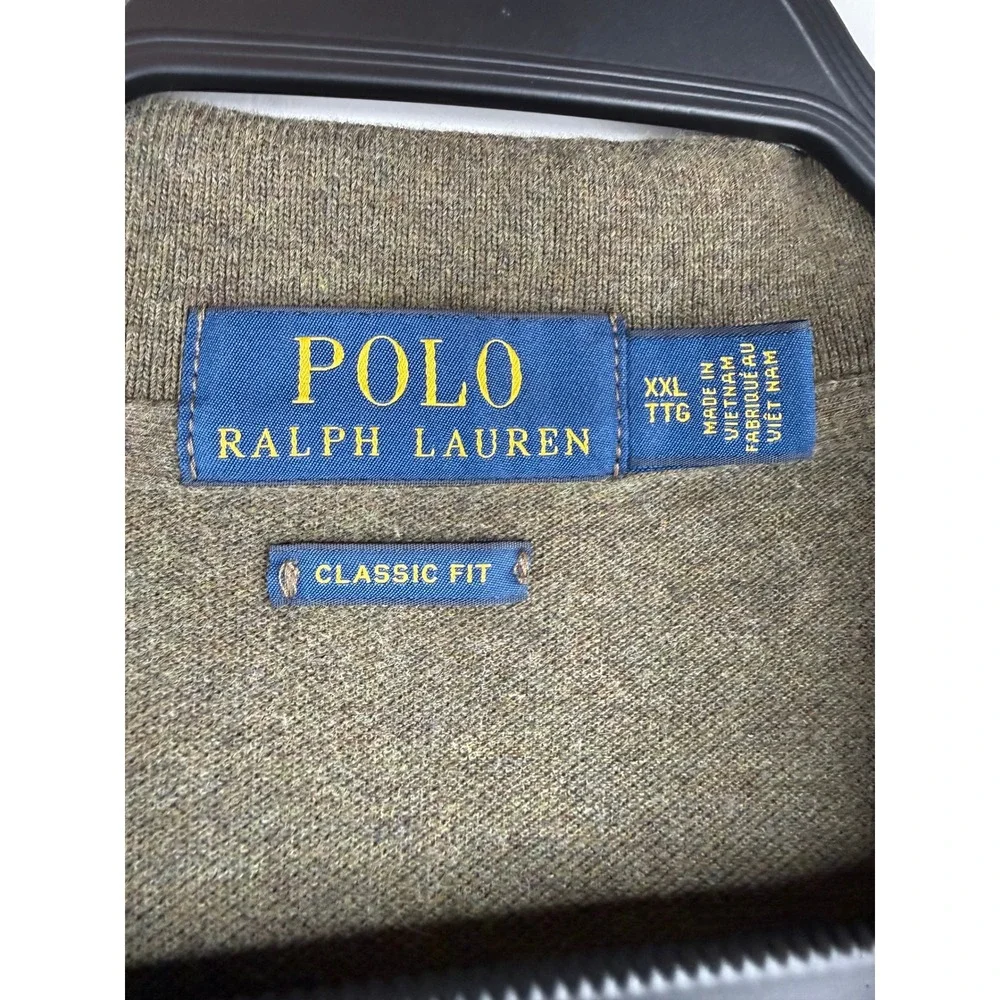 Polo Ralph Lauren Mens XXL Classic Fit Olive Green Short Sleeve 100% Cotton
